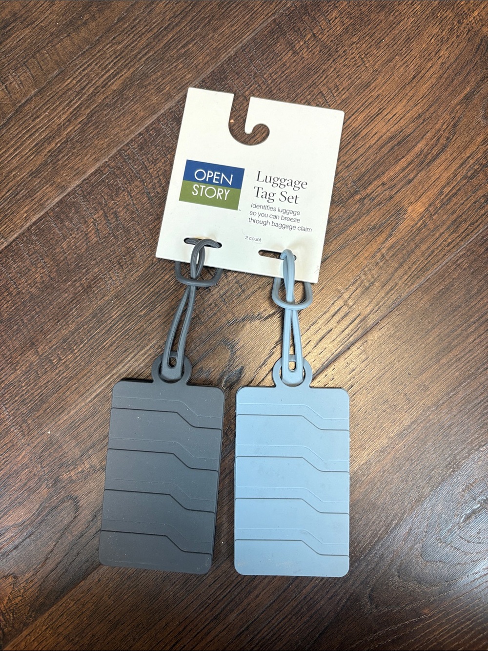 Target Silicone Luggage Tag Duo - Light Blue & Gray